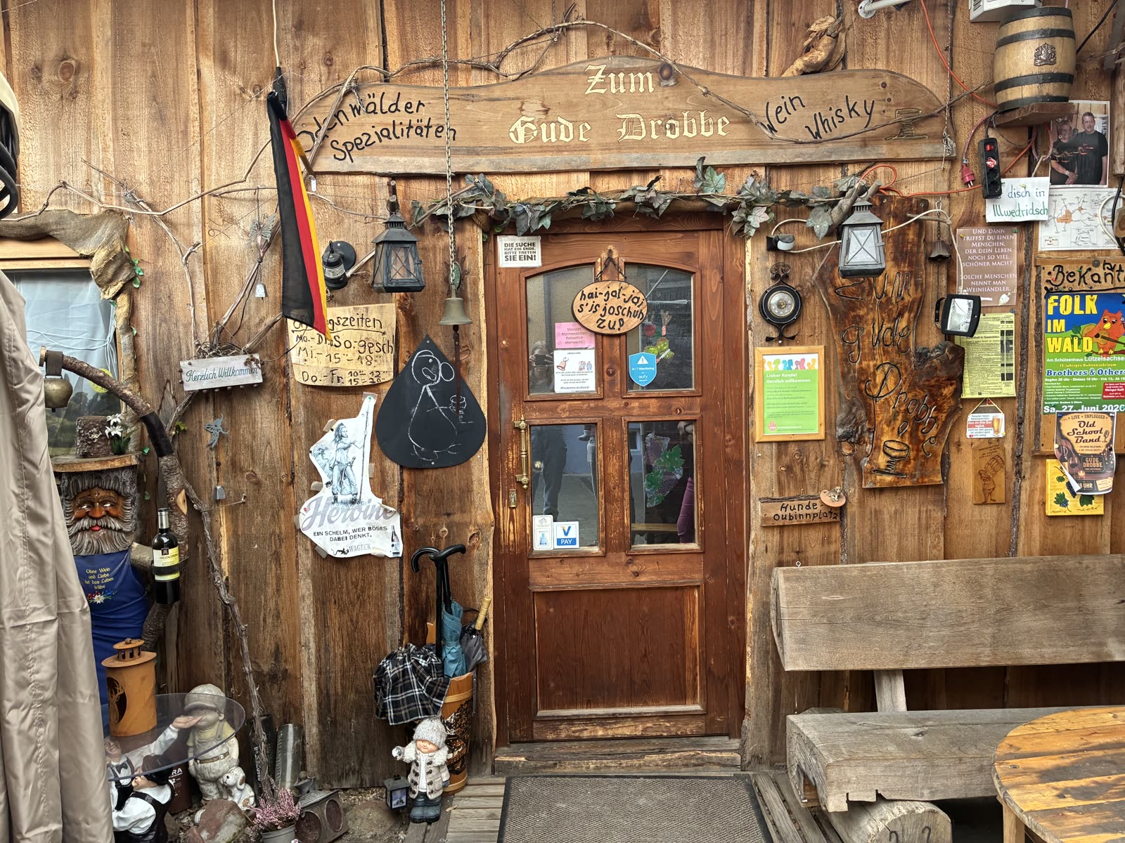 Eingang vom Zum Gude Drobbe in Ober-Abtsteinach